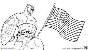 Captain America Picture Worksheet