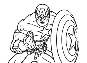 Brave Captain America Worksheet