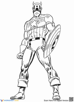 Powerful Captain America Worksheet