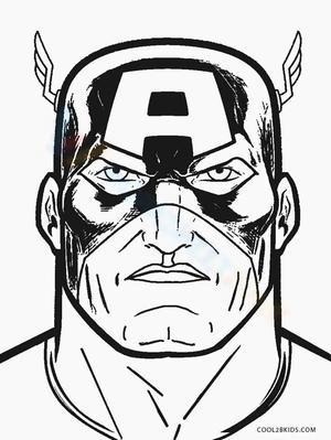 Cool Captain America Scene Worksheet