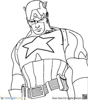 Heroic Captain America Worksheet