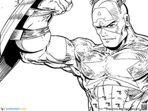 Cool Captain America Style Worksheet
