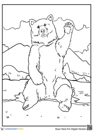 Sitting bear
