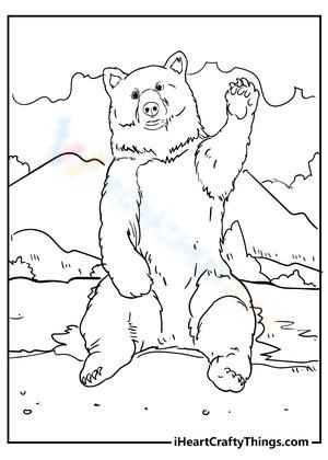 Sitting bear