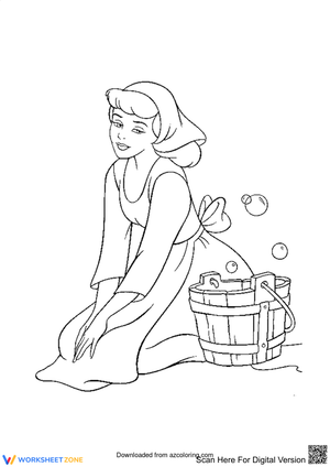 Cinderella Coloring Page | Essential Grade K-2 Art