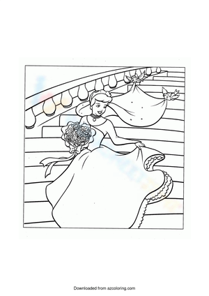 Cinderella in wedding dress