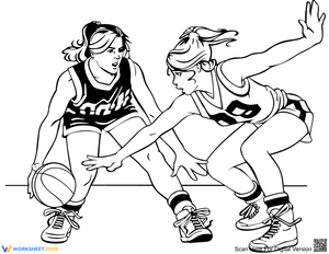Female Basketball Players Worksheet
