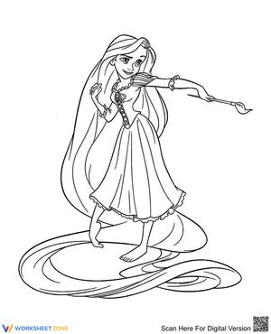 Printable Rapunzel Coloring Page | Grade K Art