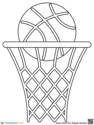 Basketball Rim Sports Worksheet