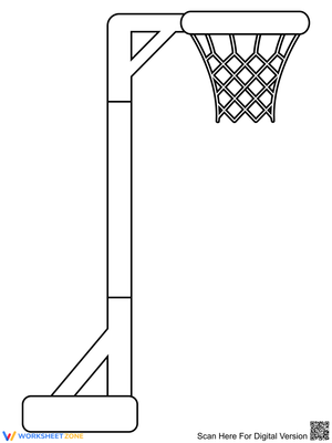 Netball Post Sports Worksheet