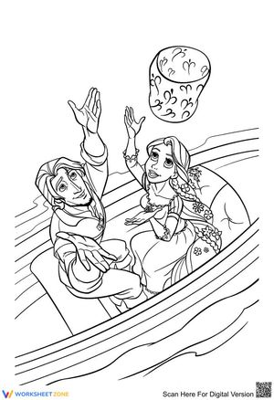 Printable Rapunzel Coloring Worksheet | Grade K