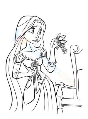 Rapunzel and Crown Worksheet