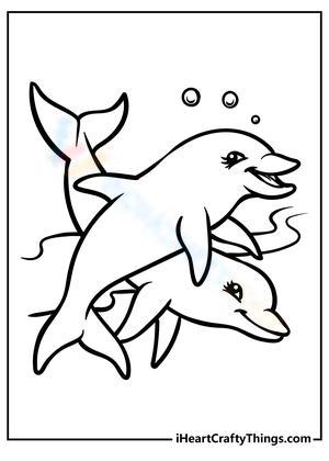Happy Dolphins Marine Worksheet
