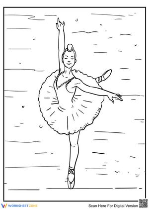 Skillful ballet dancer