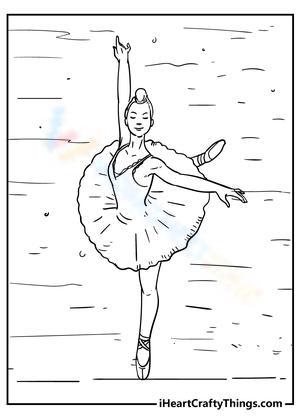 Skillful ballet dancer