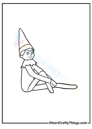 Elf on the shelf on the floor