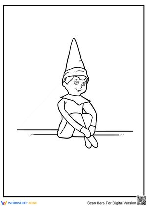 Smiley Elf on the shelf