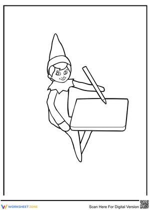 Drawing Elf on the shelf