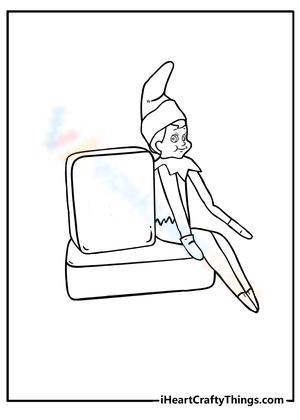 Cute Elf on the shelf