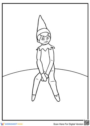 Sitting Elf on the shelf