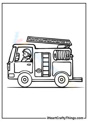 Fire Truck Photo Worksheet