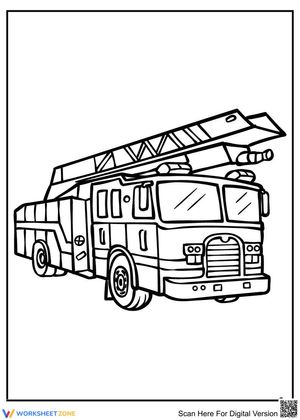 Cool Fire Truck Educational Page