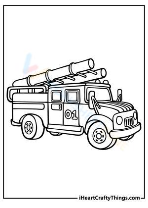 Fire Truck 01 Learning Page