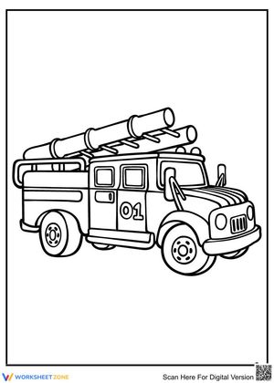Fire Truck 01 Learning Page