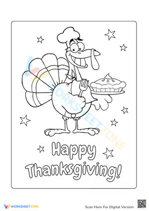 Thanksgiving Turkey Coloring 