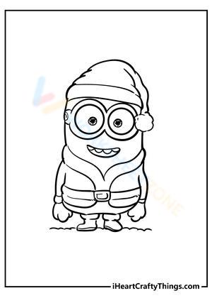 Santa Minion Holiday Learning Sheet