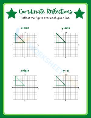 Coordinate Reflections Math Worksheet
