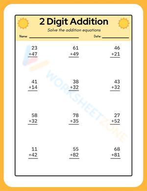 2 Digit Addition