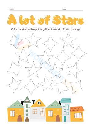 Star Coloring Worksheet 