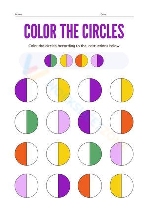 Color the Circles Worksheet