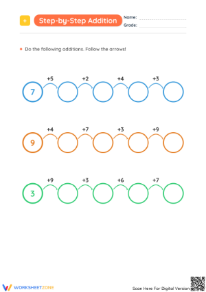Step-by-Step Addition Worksheet | Essential Grade 2 Math