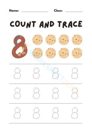 Cookies Count and Trace Activity Worksheet
