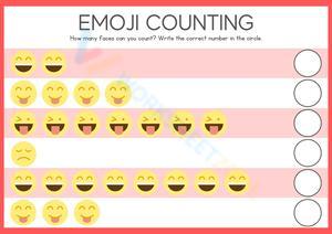 Emoji Counting Worksheet