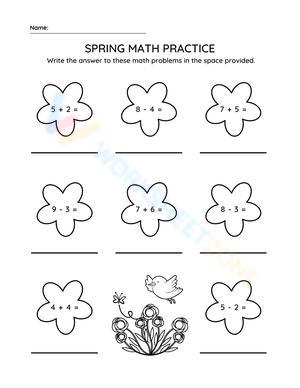 Spring Math Practice