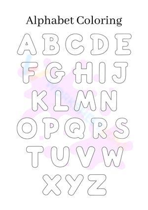 Alphabet Coloring Worksheet