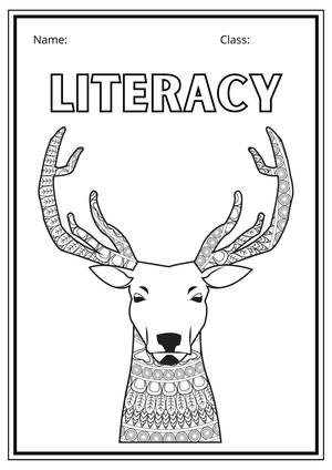 Printable Literacy Book Cover | Grade 3 ELA Essential