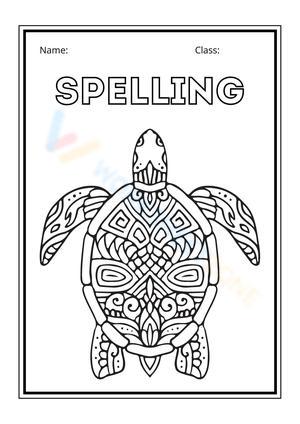 Bookcover Spelling Worksheet