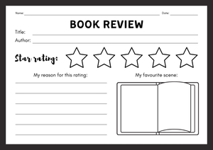 Printable Book Review Worksheet | Grade 2 Literacy