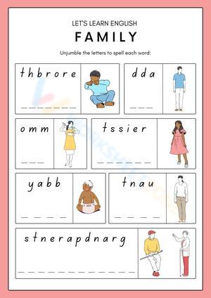ESL Spelling Family