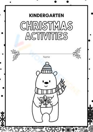 Kindergarten Christmas Activity Booklet Worksheet  