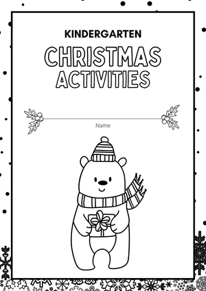 Printable Kindergarten Christmas Activity Booklet