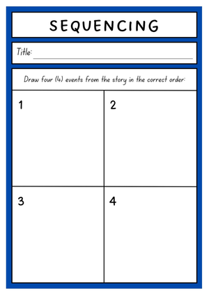 Grade 1 Story Sequencing — Printable No-Prep Worksheet