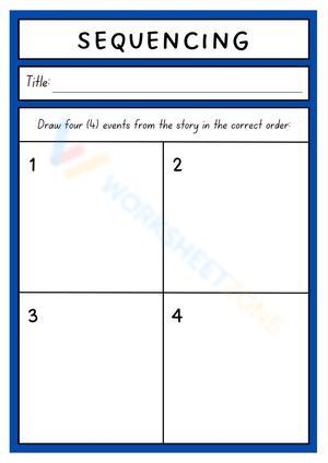 Grade 1 Story Sequencing — Printable No-Prep Worksheet
