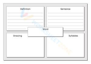 Word Exploration Worksheet