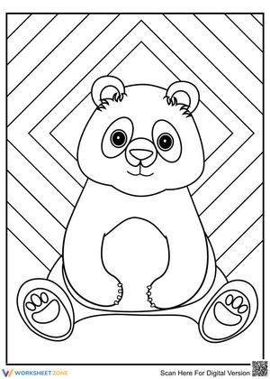 Adorable Panda Worksheet for Learning Fun!