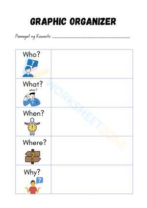 Story Graphic Organizer Worksheet